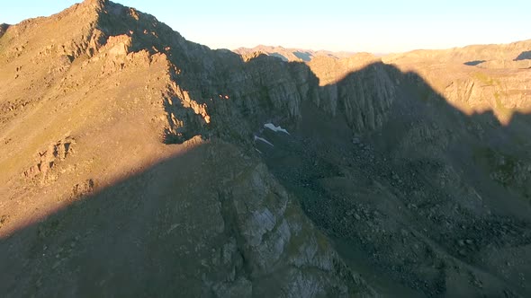 Sunrise Lights on the Mountain Ridges