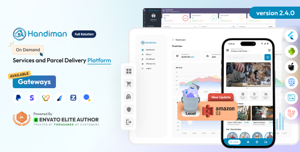 Handiman - On Demand Services and Parcel Delivery Platform