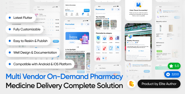 PharmaFast: Multi Vendor On-Demand Pharmacy Medicine Delivery with Upload Prescription Full Solution