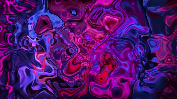 Liquid Fractual Background | Animation Modern Reflection Map Texture