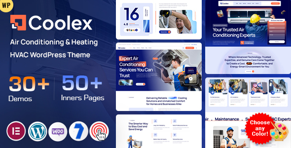 Coolex - Air Conditioning & Heating HVAC WordPress Theme