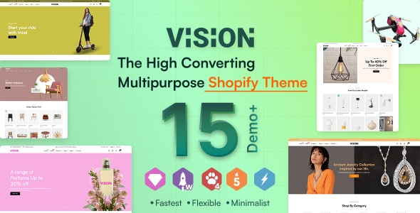 Vision - Multipurpose, Clean, Versatile, Responsive Shopify Theme - Multilanguage - RTL suppo