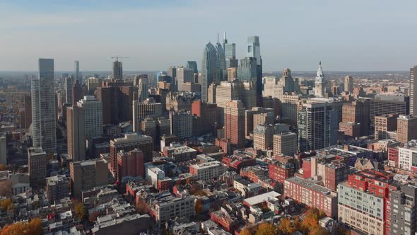 Aerial view of Center City Philadelphia