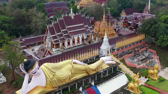 Wat Phrathat Suthon Mongkhon Khiri Temple Complex in Phrae Thailand