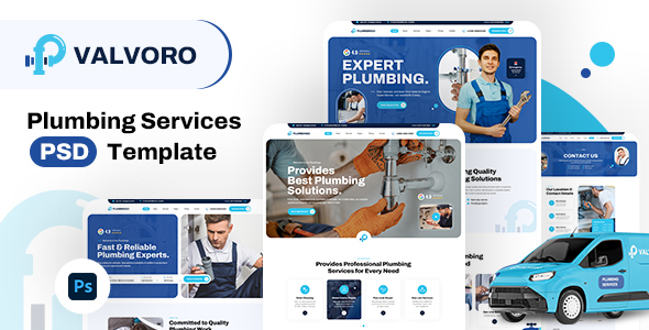 Valvoro - Plumbing Services PSD Template