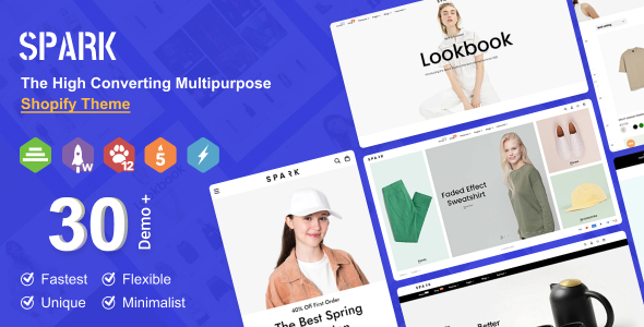 Spark - Multipurpose, Minimal & Modern Shopify Themes - RTL Support