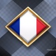France Flag Rotating Badge 4K Looping with Transparent Background - VideoHive Item for Sale