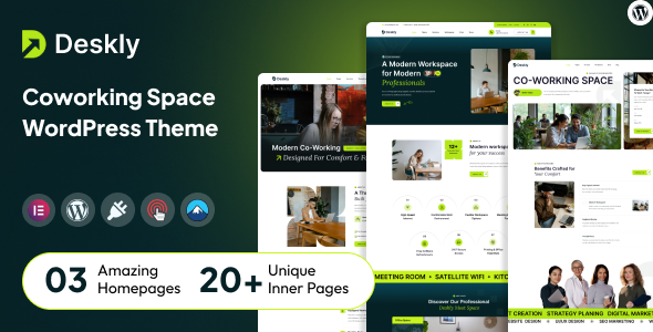 Deskly - Coworking Space WordPress Theme