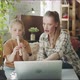 Mom Tells the Child How Best to Play the Flute - VideoHive Item for Sale