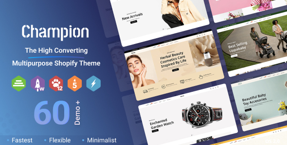 Champion - Multipurpose Shopify Theme - Multilanguage - RTL Support