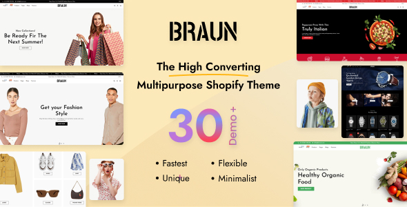 Braun - Multipurpose Shopify Theme - Multilanguage - RTL Support