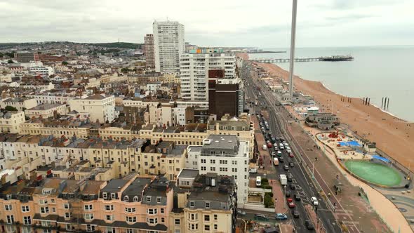 Aerial Footage Brighton Beach Real Estate Uk 4k