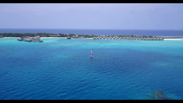 Aerial view texture of tropical seashore beach holiday by clear lagoon and clean sand background of 