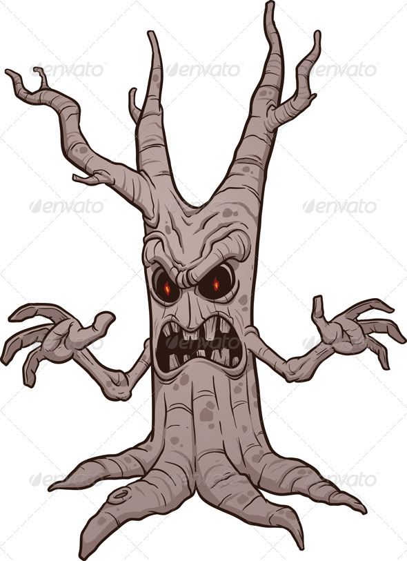 Scary Halloween Tree