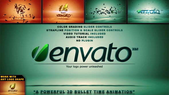 Elegant 3D Bullet Time Logo Sting