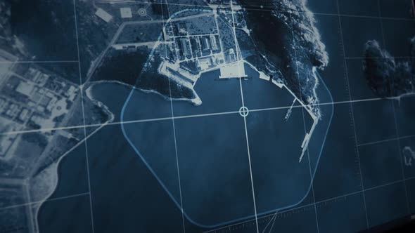 Satellite Surveillance Operation Military Naval Base Location Data Analysis