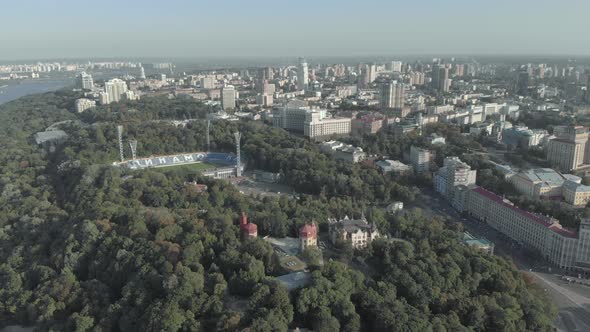 Dynamo Kyiv Lobanovskyi Stadium Aerial View