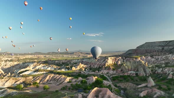 The Cappadocia region of Turkey is the most popular location in the world for hot air ballooning.