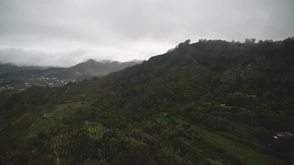 Mountain Range in Anaga Natural Park In Tenerife Canary Islands Spain