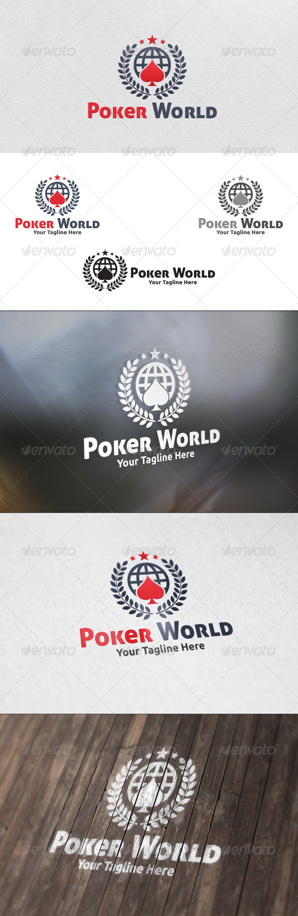 Poker World - Logo Template