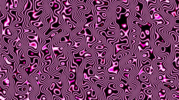 Abstract Vj Loop Wavy Moleculs Background