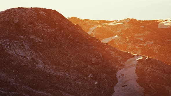 Mountains Peak on Sunset Background alt