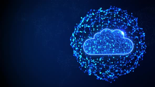 Cloud Computing Cybersecurity digital data technology network connection around the world. alt