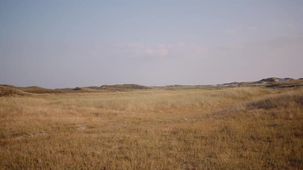 Wide Shot of Dry Barren Hills