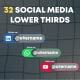 Social Media Lower Thirds Pack (32 Versions) - VideoHive Item for Sale