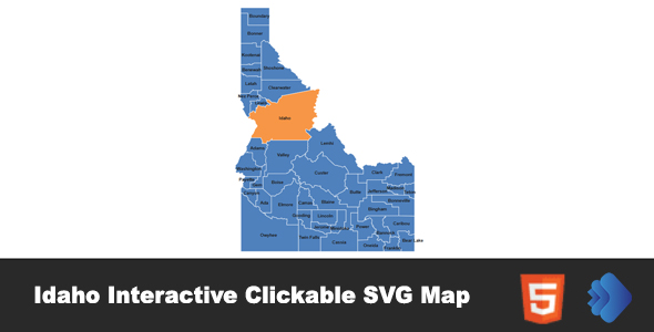 Idaho Interactive SVG Map