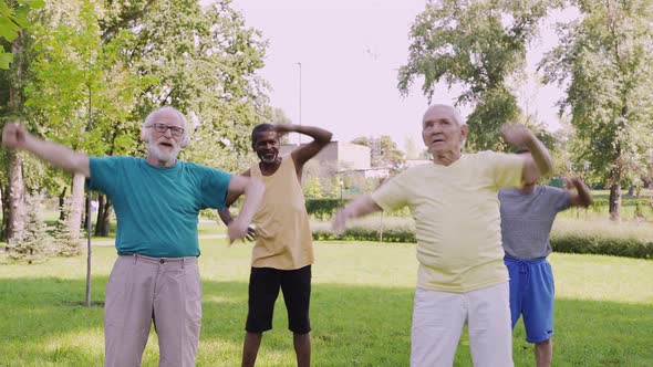 Four friends at the park