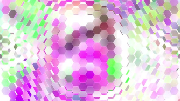 Winking Pastel Hexagons Pack Hd