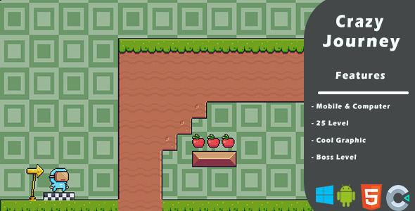 Crazy Journey 2D - HTML5 - Construct 3