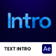 Text Intro - VideoHive Item for Sale