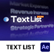 Text List - VideoHive Item for Sale