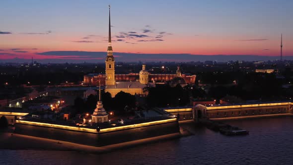 Peter and Paul Fortress in Saint-Petersburg Russia