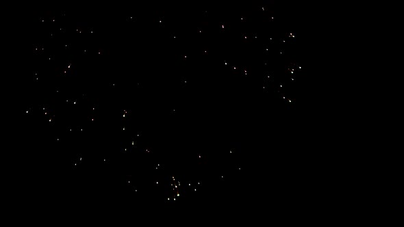 Fireworks in night sky, Shot on RED Epic in slow motion