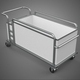 Clothes Hamper Bin Laundry Hospital Hotel Cart Trolley Basket - 3DOcean Item for Sale