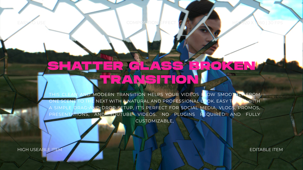 Shatter Glass Effect Transition