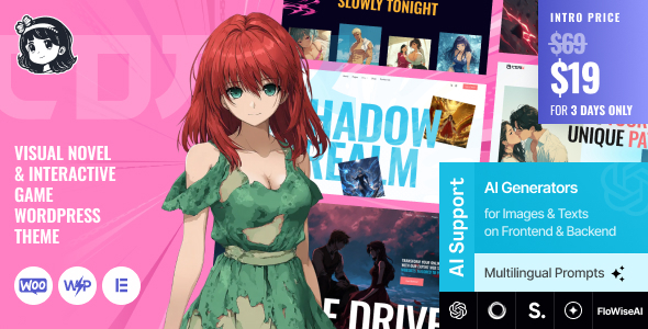 ComX - Visual Novel & Interactive Game WordPress Theme