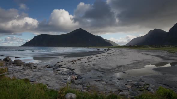 lofoten beach sea ocean timelapse wild environment nature