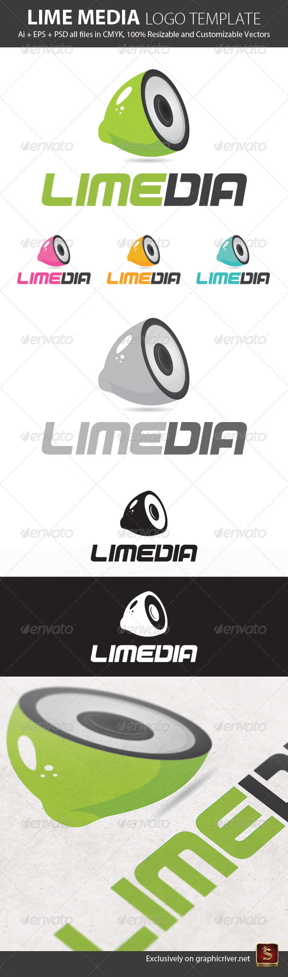 Lime Media Logo Template