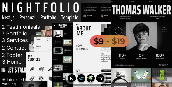 Nightfolio - Next.js Personal Portfolio Template