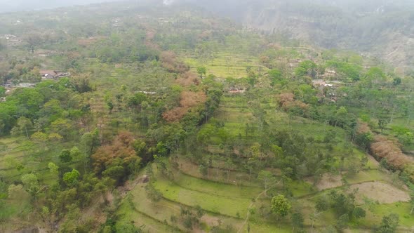 Mountain Landscape Jawa Island, Indonesia