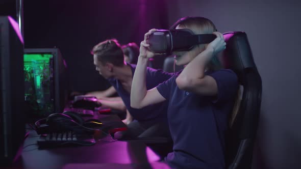 Gamers Using VR Googles