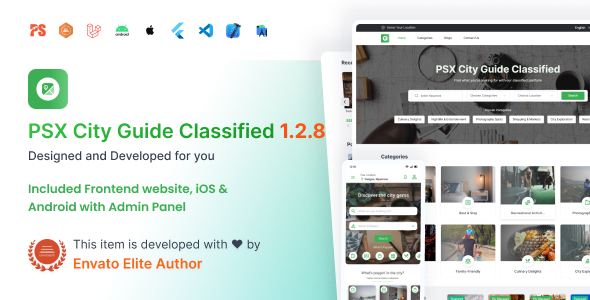 City Guide : Complete Directory Listing Platform (Frontend, Mobile App with Admin Panel)1.2.8