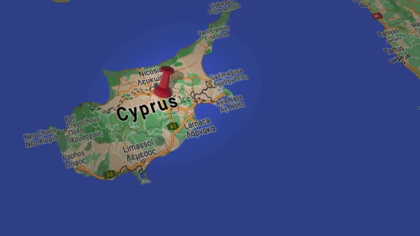 Cyprus On Map 4K