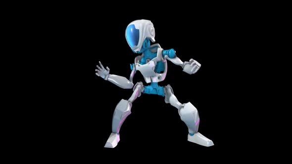 Robot twerking dance with alpha