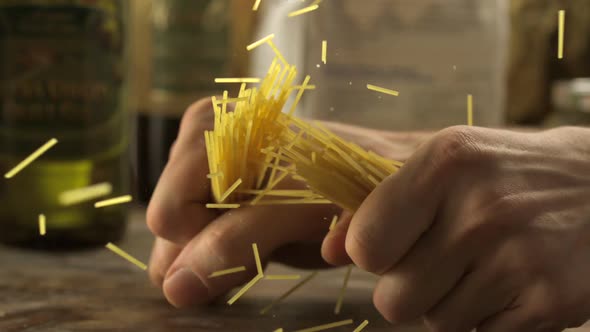 Breaking spaghetti, Slow Motion