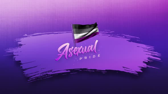 Asexual Gender Sign Background Animation 4k